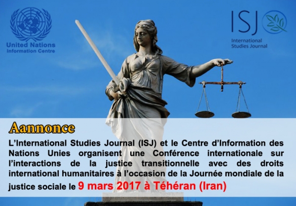 Conférence internationale sur l’interactions de la justice transitionnelle avec des droits international humanitaires